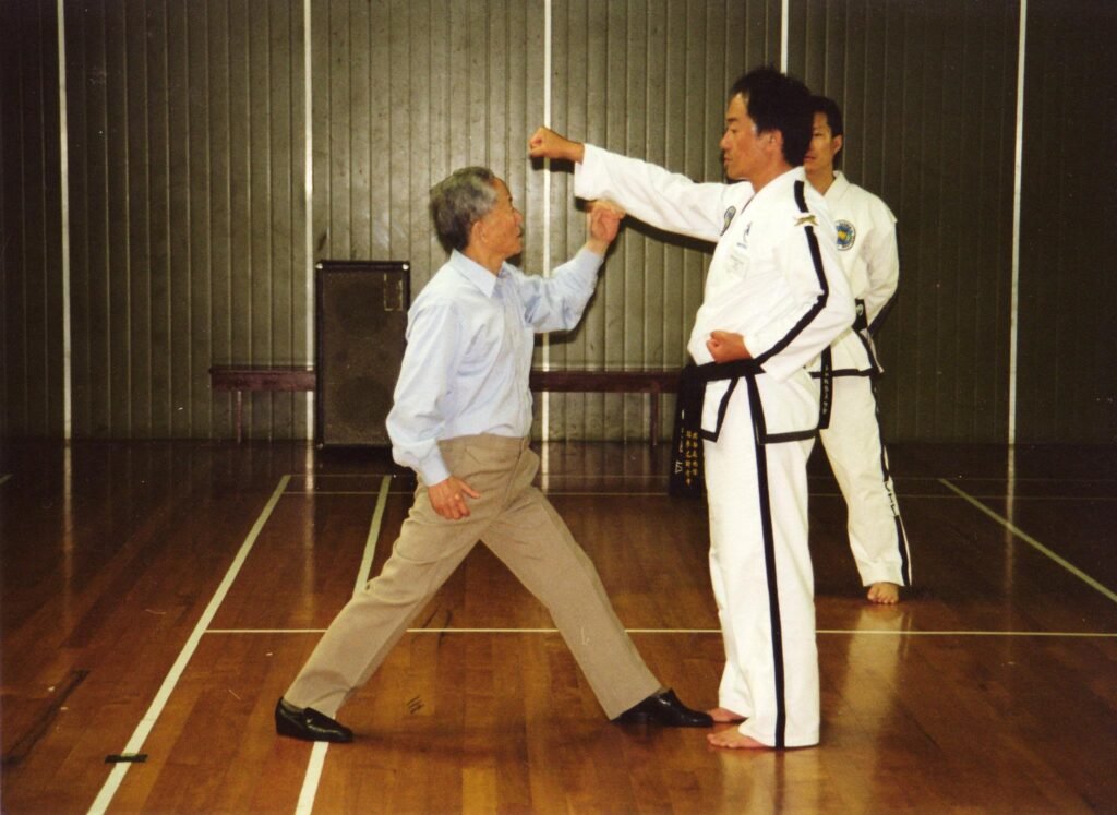 The science of Taekwon-Do being practiced at Tiger Taekwon-Do Palmerston North