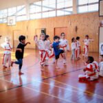 Children learning to solve problems independently in Taekwon-Do